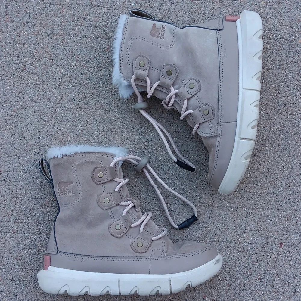 Sorel Explorer II Joan Suede Leather Kids Boots